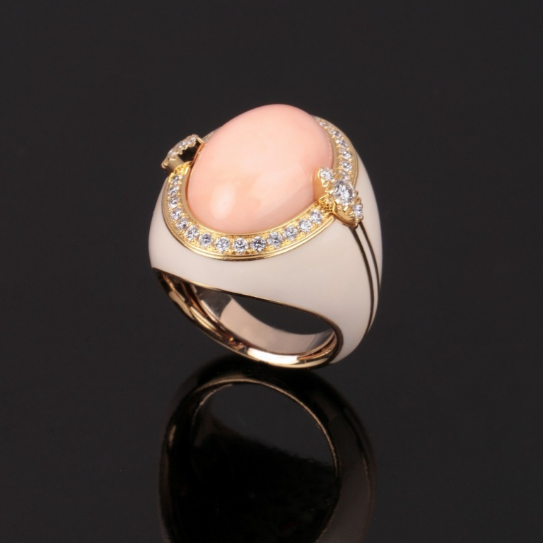 Drusilla, Hard stone and diamond ring